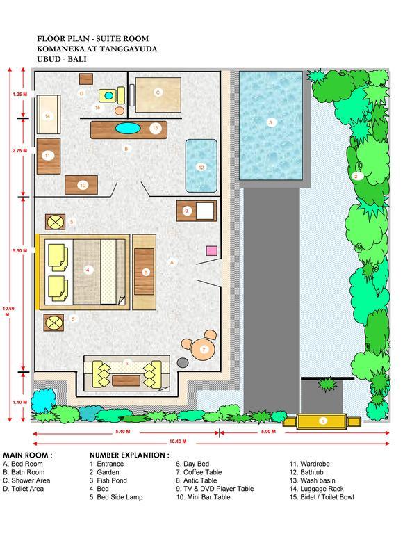 Poolvilla mit Innenhof