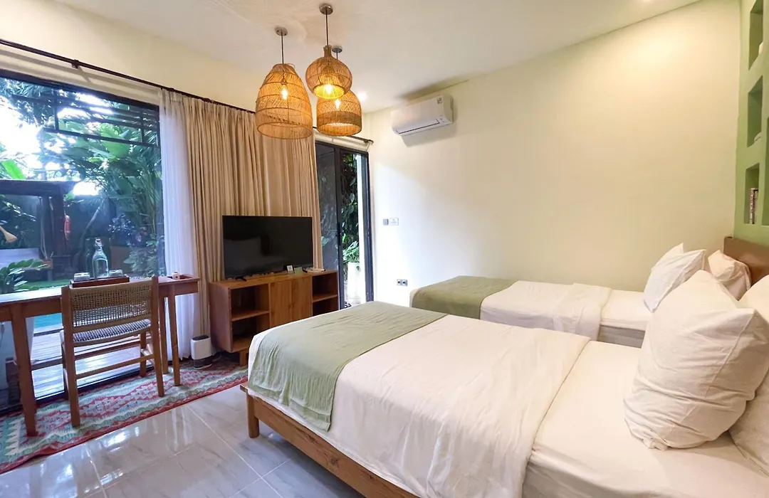 Leafy Home Canggu - 5 Mins Walk To Echo Beach-1